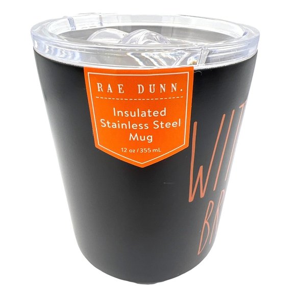 New Rae Dunn Insulated Stainless Steel Witch's Brew Halloween Mug - Picture 2 of 11